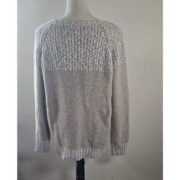 Fate Clarina Textured Sweater Taupe / Beige Size XL - Picture 5 of 7